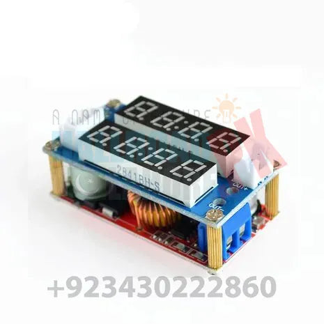 5A Adjustable Power Step-down Charge Module LED Driver Voltmeter ...