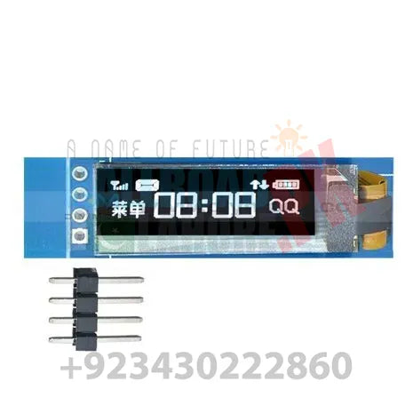 0.91 inch 128x32 White OLED LCD Display Module IC I2C DC 3.3V 5V For Arduino PIC