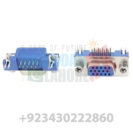 D-sub 15 Pin Female Right Angle Pcb Mounting Vga Connector In Pakistan