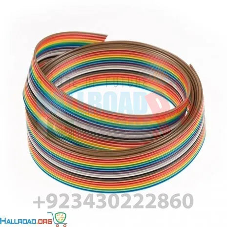 1feet 13 Wires Rainbow Color Flat Ribbon Cable in Pakistan