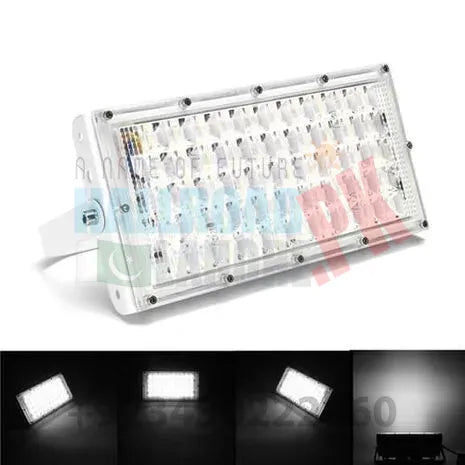 50w 50 Led White Shell Flood Light