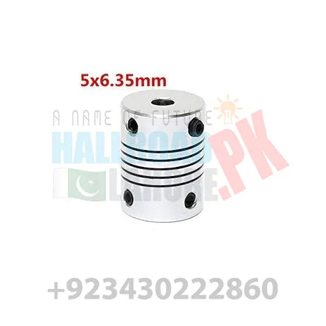 Flexible Coupling Shaft 5mmx6.35mm