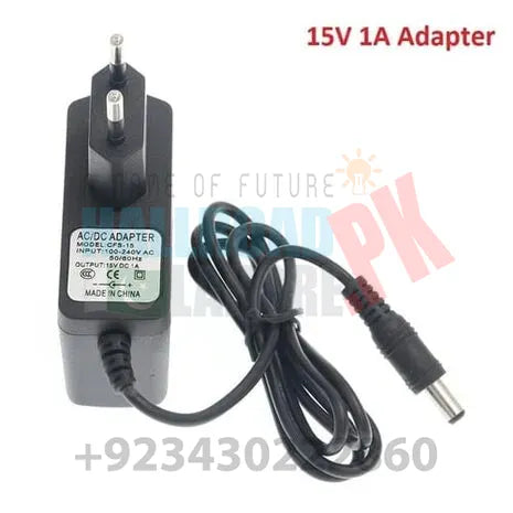 Power Supply Adapter 15v 1a Dc Jack 5.5mm x 2.1mm Used