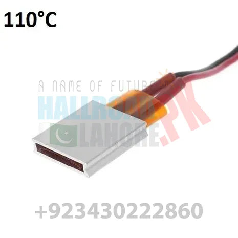 Aluminium Thermostat Heating Element Plate 12v 110°c