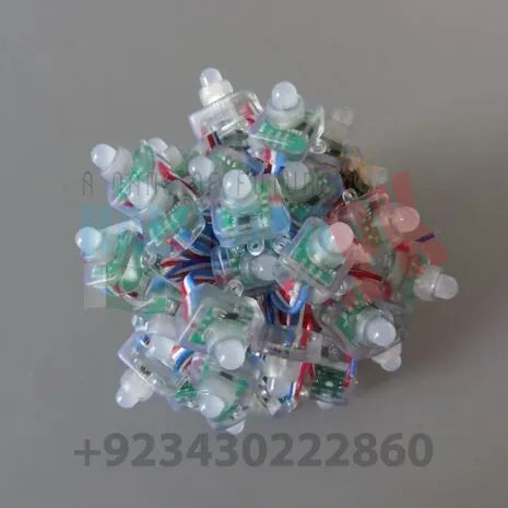 Led Nodes On String 50Pcs Full Color LED Smart Pixel Node String DC12V WS2811 Chip ...
