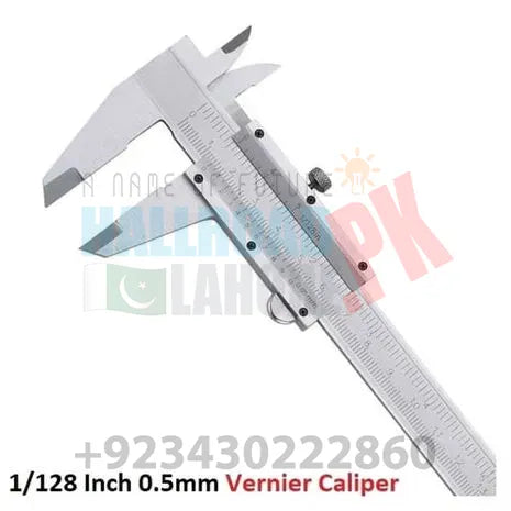 0.5mm 1/128 inch Vernier Caliper Guage 6 Inch 150mm Slide Measuring Scale Ruler