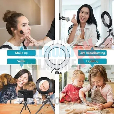 6 Inch 15cm Selfie Led Ring Light Without Stand For Tiktok Video Live Camera Makeup