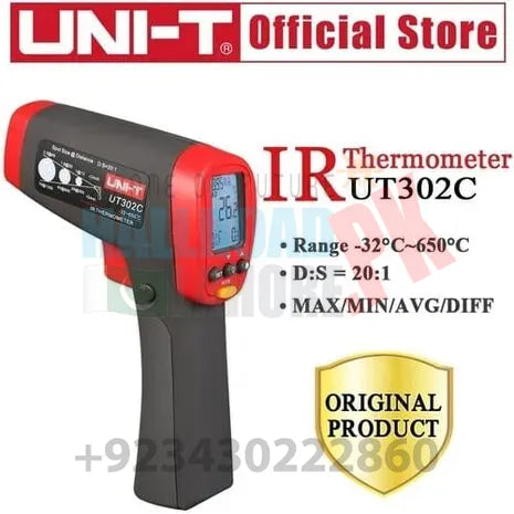 Infrared IR Professional Thermometer UNI T UT302C