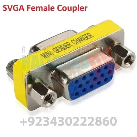 Vga Mini Gender Changer Hd15 Female To Female Vga Coupler Cable Adapter