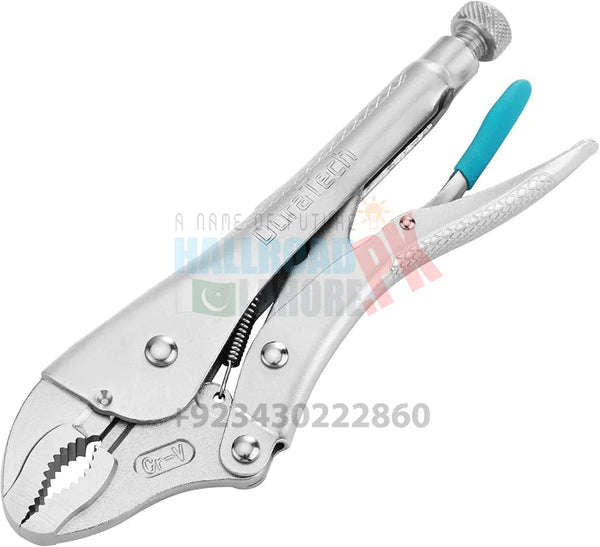 Adjustable Grip Locking Plier 10 Inch Straight Jaw Multifunctional plastic handle plier