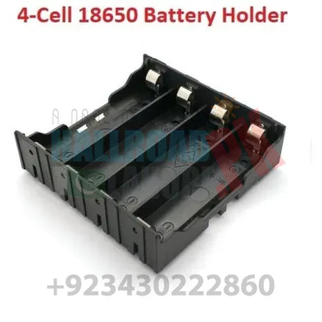 4 Cell Lithium Ion 3.7v 18650 Battery Holder Case Box