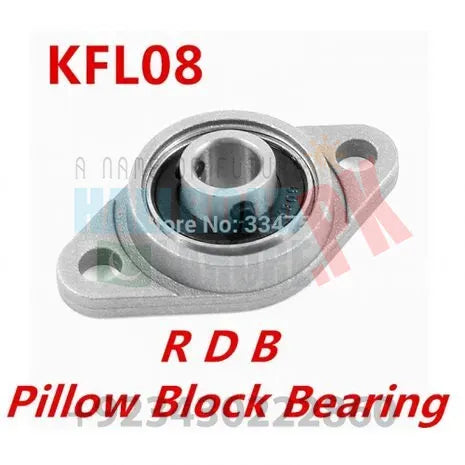 8mm Diameter Zinc Alloy Bearing Housing Kfl08 Fl08 K08 Flange Bearing With Pillow Block Bearing