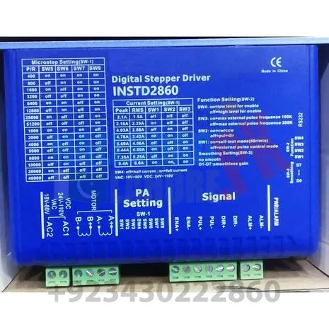 INSTD2860 8A NEMA23 NEMA34 Stepper Motor Driver In Pakistan