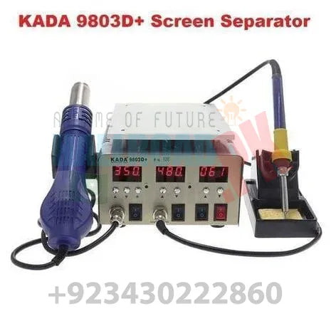 Kada9803d+ Kada 9803d+ Digital 3 In 1 Touch Lcd Glass Screen Separator Hot Air Soldering Iron Smd Rework Station