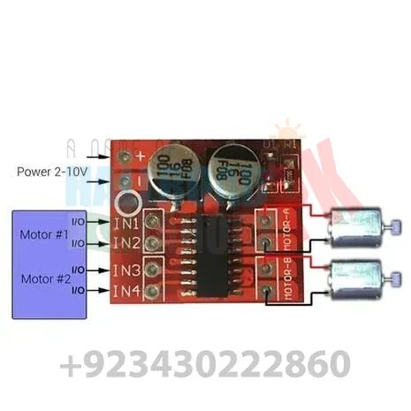 Mx1508 Mini Dual Channel 1.5a Dc Motor Driver Module Mini L298n Replacement