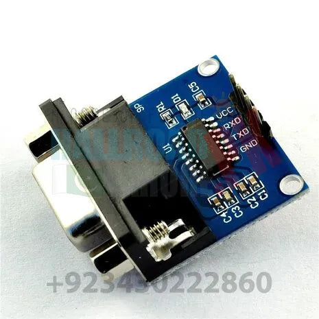 Max232 Rs232 To Ttl Converter Module Db9 Serial Port Connector