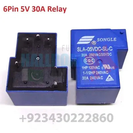 5v 30a Dc Power Relay 250vac 6pin