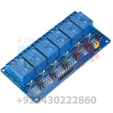 6 Channel 5V Relay Module For Arduino – Hallroadlahore.pk