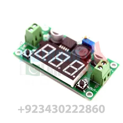 Lm2596 2a Buck Step-down Power Converter Module Dc 4.0~40 To 1.3-37v Led Voltmeter