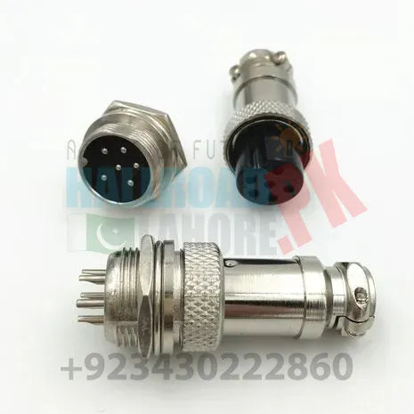 Xlr 6 Pin Cable Connector 16mm Chassis Mount 6pin Plug Adapter