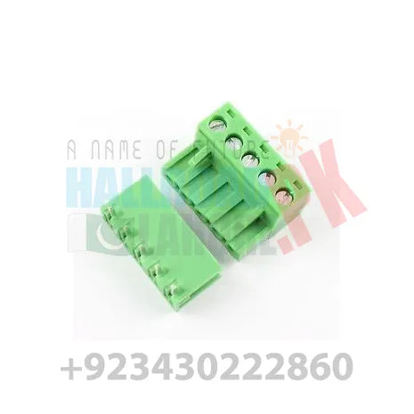5 Pin Connector PCB Mount Right Angle, Bent Screw Terminal Connector