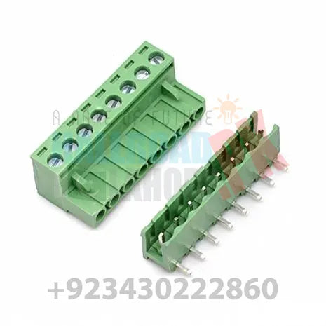 5.08 Mm Pitch 8 Pin Right Angle Pcb Mount Plug Able Terminal Block Connectors Bent Screw Terminal