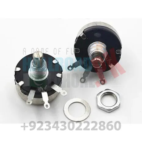 Wx110(010) 1k 1w Single Turn Rotary Taper Carbon Wire Wound Potentiometer Volume Resistor