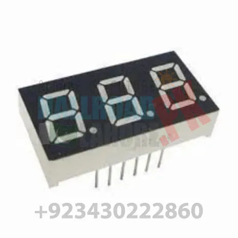 3 Digit 7 Segment Common Anode Red Color Display