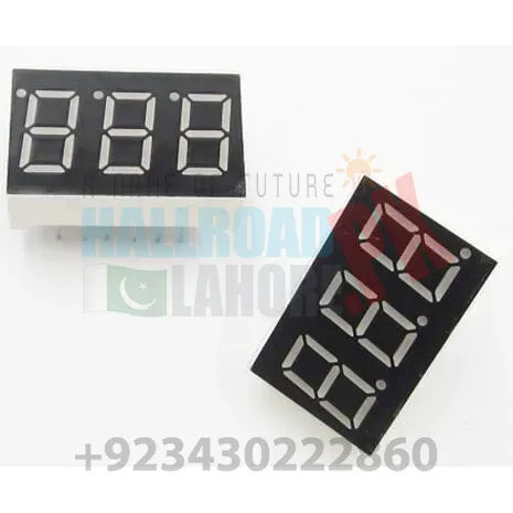 3 Digit Common Cathode 7 Segment Led Display