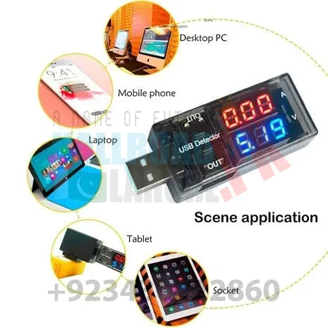 Keweisi Usb Current Voltage Meter Battery Tester
