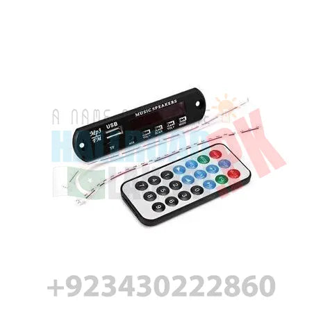 Mp3 Player Amplifier Panel Led 5v Audio Module Support Fm Radio Usb Tf Aux Remote No Bluetooth