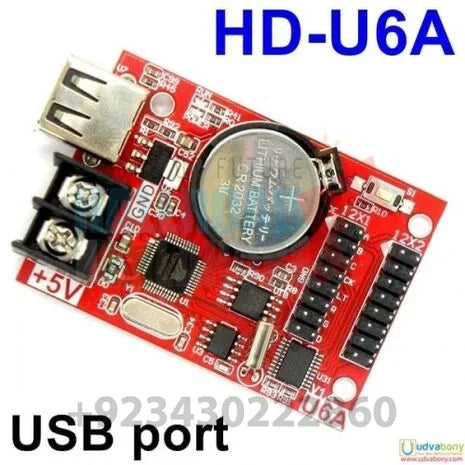 Usb Port Single Double Color Led Display Controller Card Hd-u6a