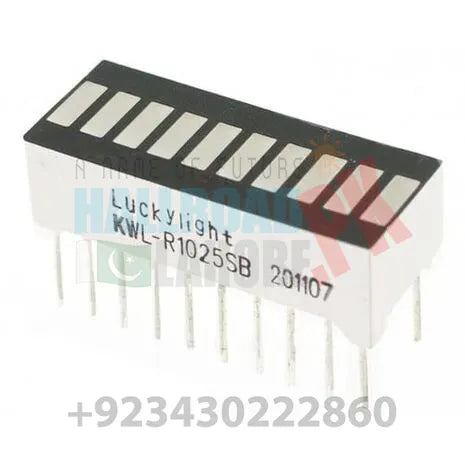 10 Segment LED Bar Graph Red