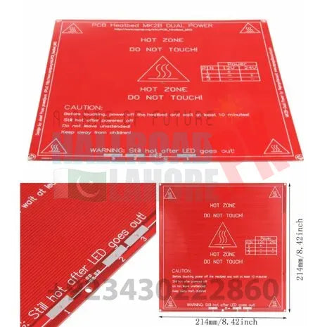 3d Printer Pcb Heated Bed Mk2b 12v And 24v In Pakistan