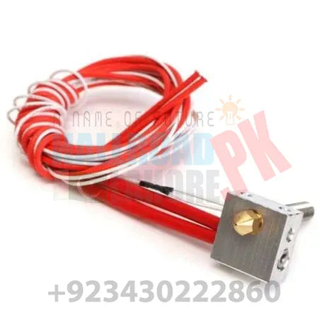 Assembled Aluminum Heating Block Extruder Hot End For 3d Printer 1.75mm Mk8