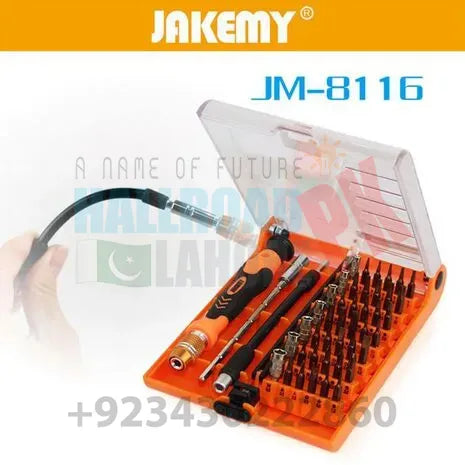 JAKEMY JM-8116 45 in 1 Screwdriver Ratchet Hand-tools Suite Furniture Computer Electrical maintenance Tools