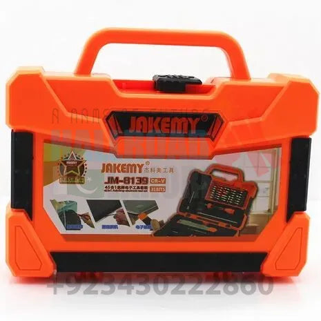 JAKEMY JM-8139 47 in 1 Screwdriver Ratchet Hand-tools Suite Furniture Computer Electrical maintenance Tools