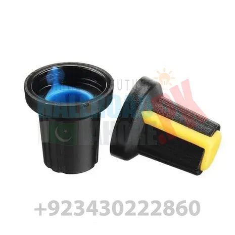 Wh148 15x17mm 6mm Shaft Hole Plastic Potentiometer Amplifier Knob