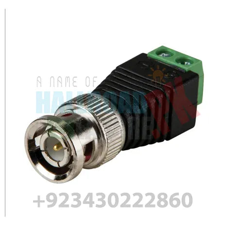 Bnc Connector Two-wire Bnc-free Solder Video Cable Adapter Network Video Bnc Male Green End