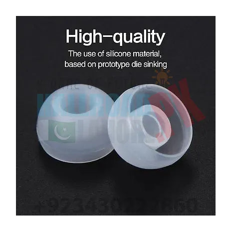 2pcs Rubber Earbuds Replacement Silicone In Ear Earphone In Pakistan