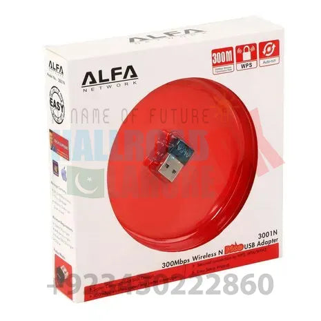 Alfa Network 300Mbps Wireless Adapter Black