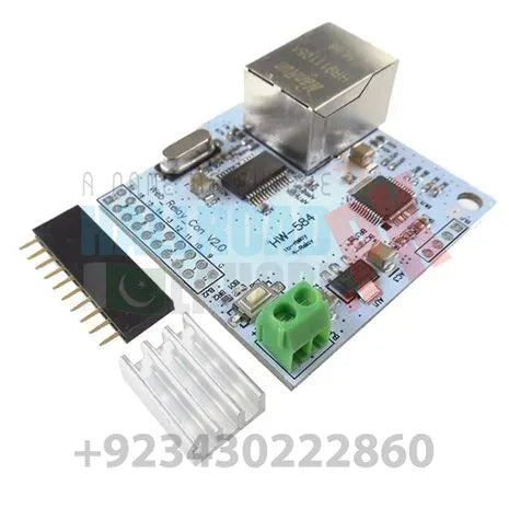 HW-584 8 Way W5100 Network Control Switch 5 Volt Network Relay Module ...