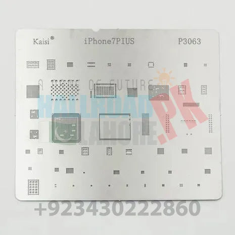 P3063 IC Chip BGA Reballing Stencil Kits Set Solder Template Multi-Function CPU Tin Steel Net For I Phone 7 Plus