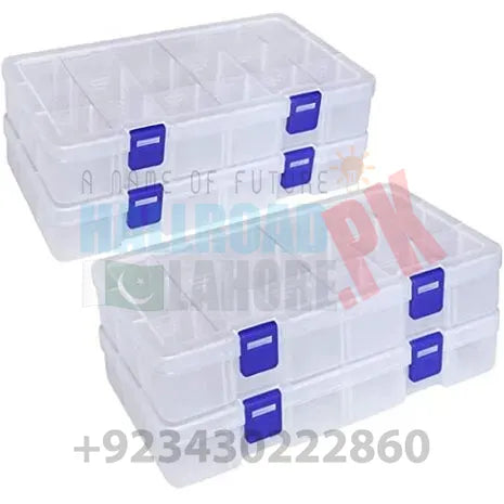 18 Grid Component Storage Box Plastic Organizer Box For Makeup Jewelry Medicine