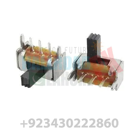 3 Pin 2 Position Panel Mount Micro Vertical Spdt Slide Switch High Knob