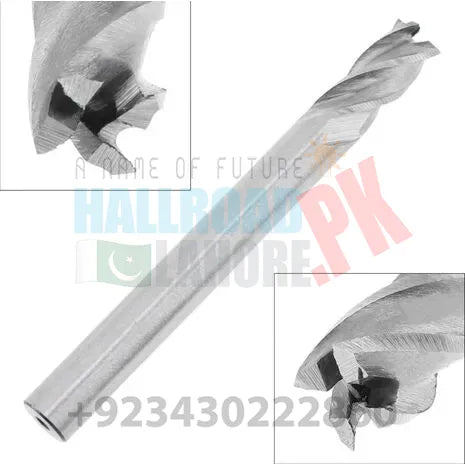 Hall Cutter 12x12x53x110mm 4 Flute HSS End Mill Cutter with Super Hard Straight Sh ...