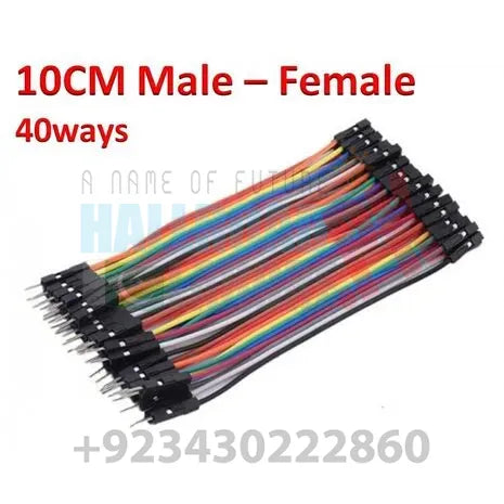 10cm Pin To Hole Jumper Wire Dupont Line 40 Pin Male To Female Arduino Jumper Wires