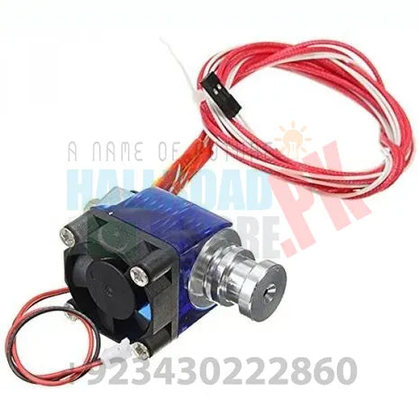 Short Distance V6 j Head All Metal Hooted Extruder With Cooling Fan For 1.75/3mm 12v 0.4mm Nozzle