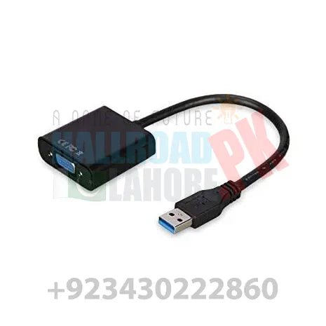 Usb To Vga Converter Cable Adapter Cable Converter Dsub 15-pin Connector In Pakistan
