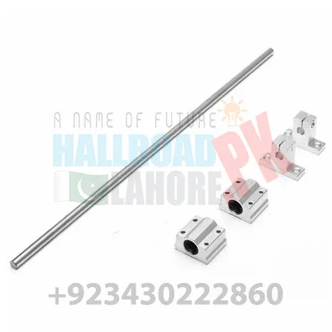 8mm x 500mm Linear Rail Shaft Rod with Bearing Guide Support and Bearing Block
